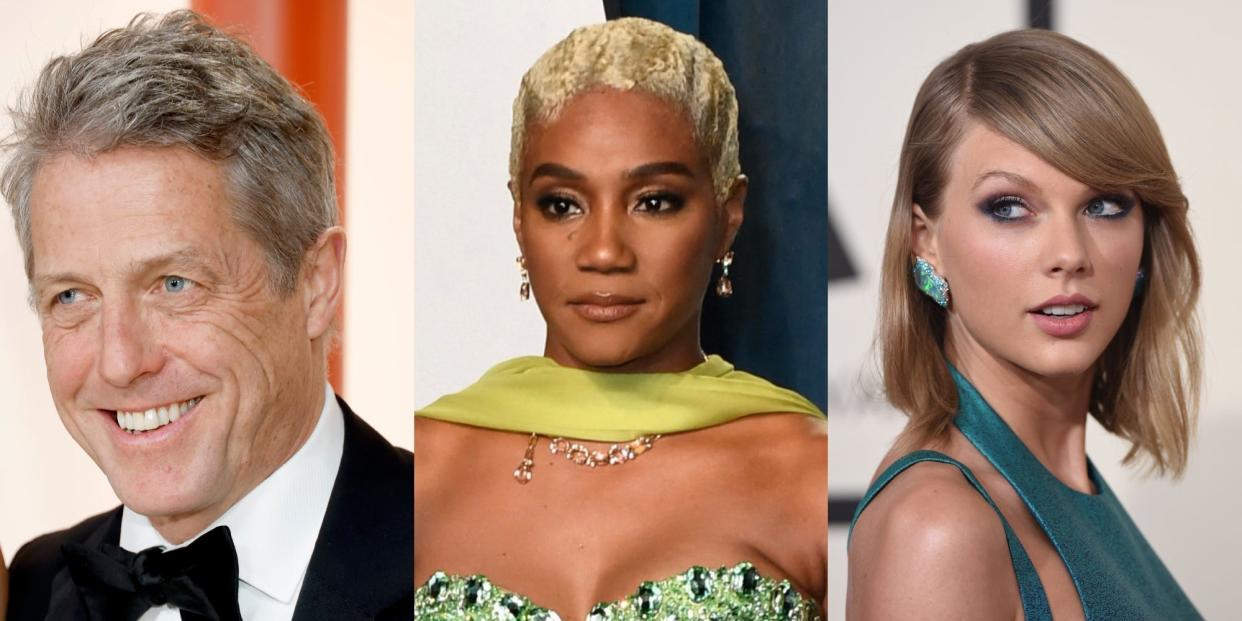 Hugh Grant, Tiffany Haddish, and Taylor Swift