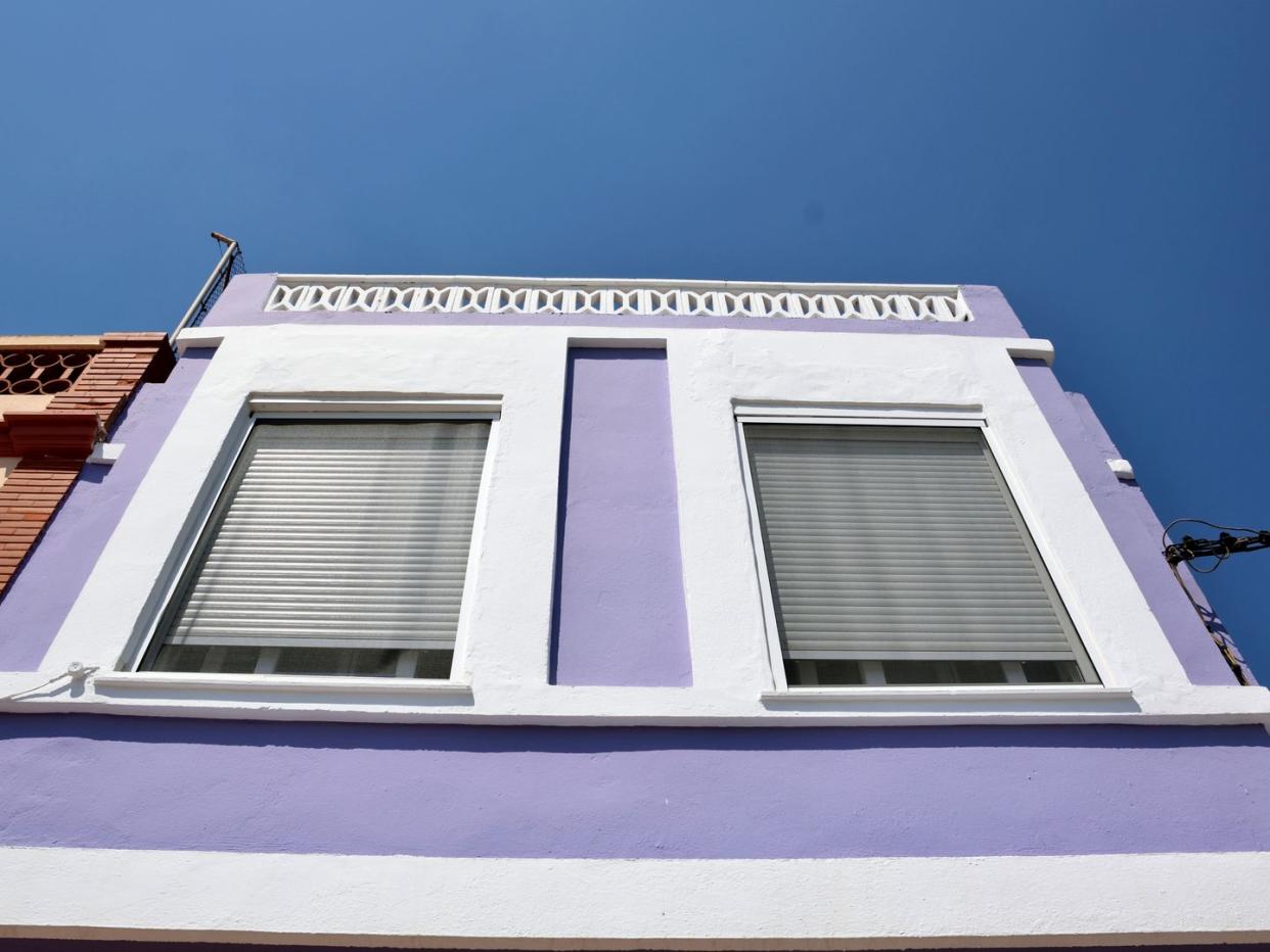purple facade