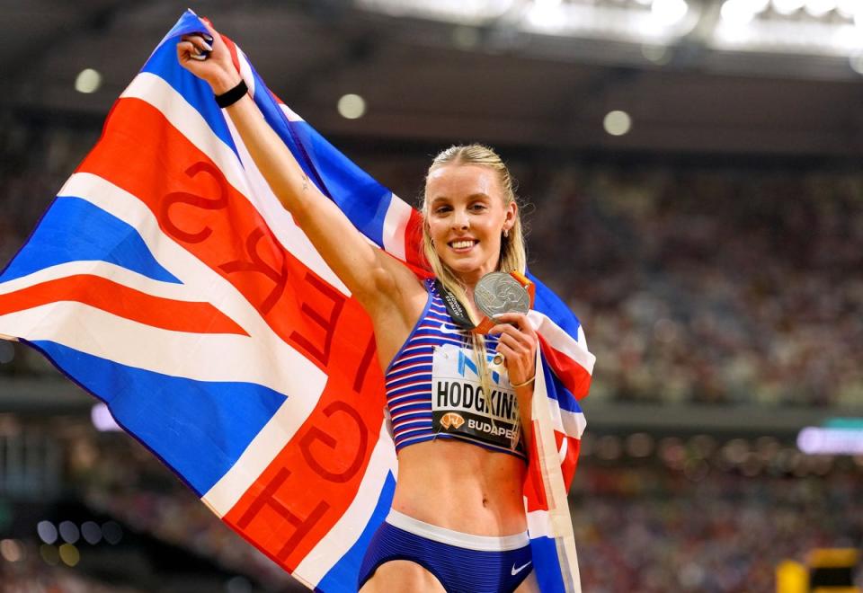 Keely Hodgkinson is a star in the 800m track race (Martin Rickett/PA Wire/PA Images)