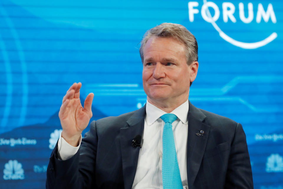 Bank of America CEO Brian Moynihan attends the World Economic Forum (WEF) annual meeting in Davos, Switzerland, January 22, 2019. REUTERS/Arnd Wiegmann