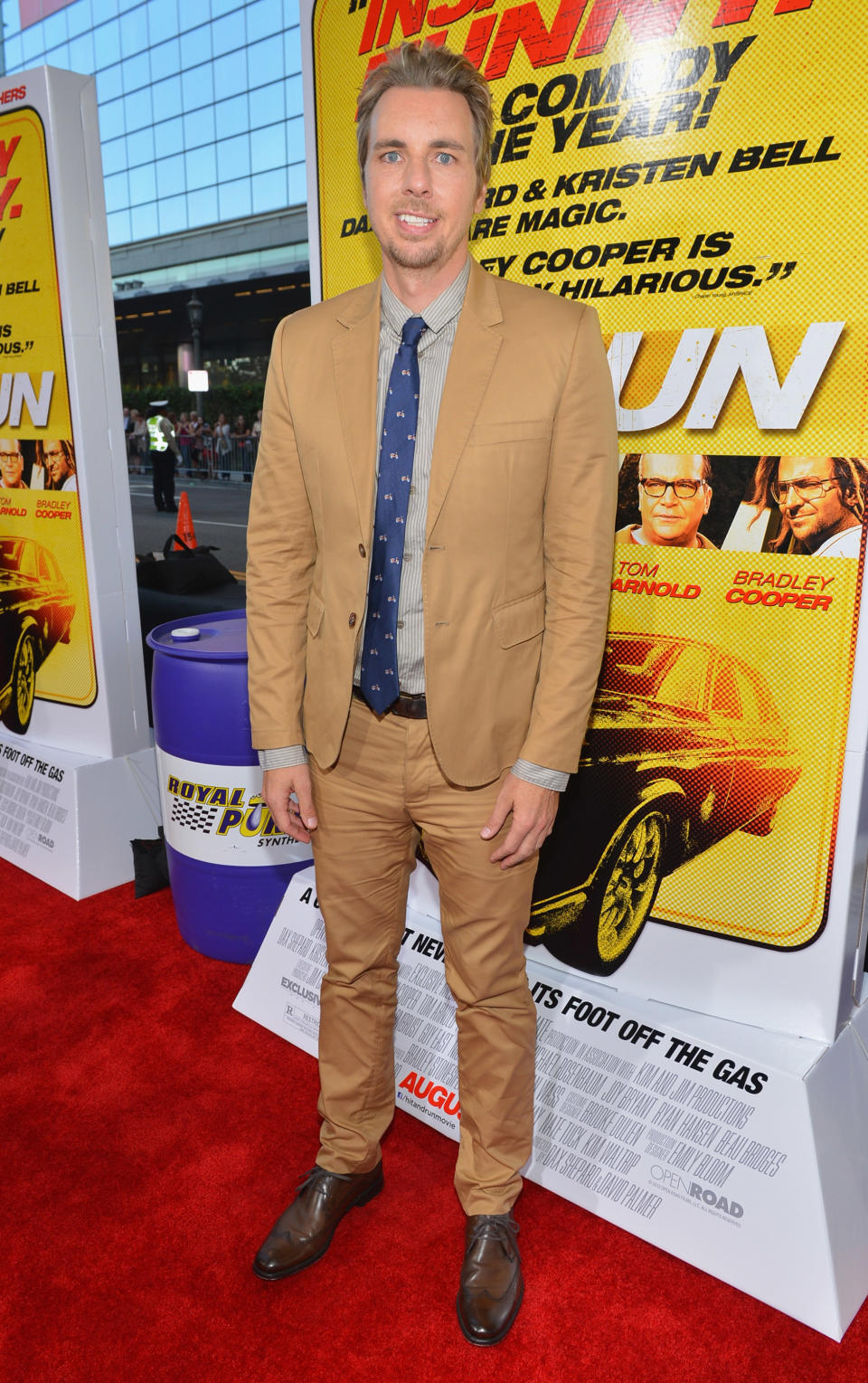 Dax Shepard at the Los Angeles premiere of "Hit & Run" on August 14, 2012.