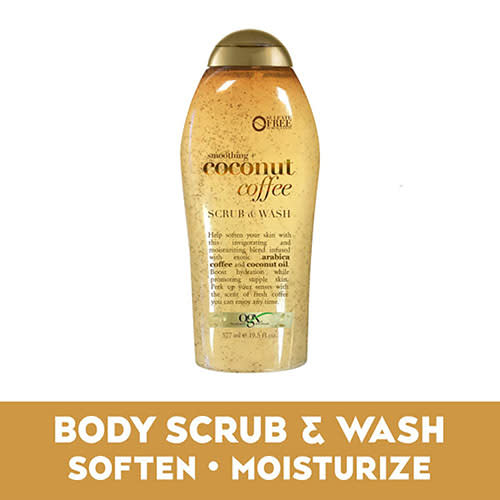 OGX Smoothing + Coconut Coffee Scrub & Wash