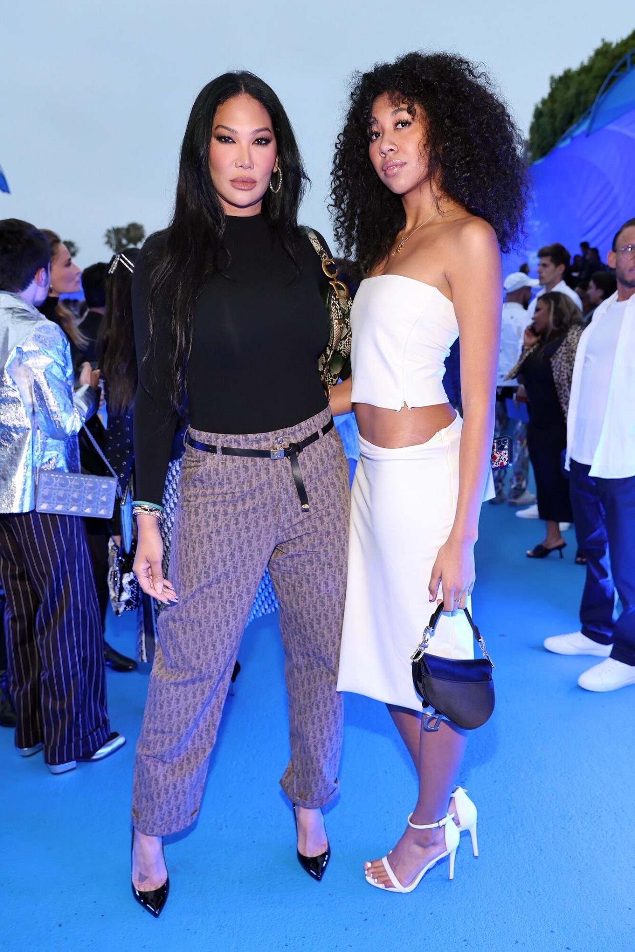 Kimora Lee Simmons and Aoki Lee Simmons attend the Dior Men's Spring/Summer 2023 Collection on May 19, 2022 in Los Angeles, California