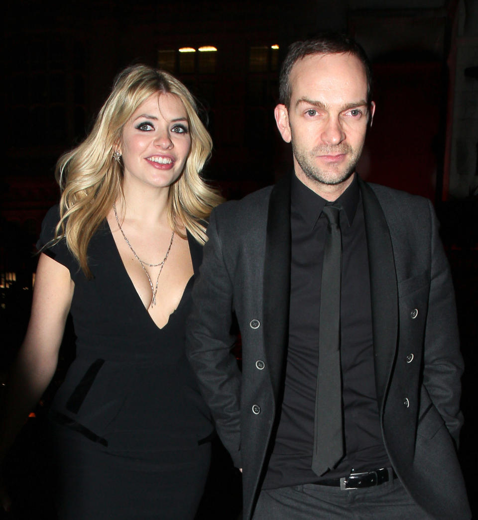 LONDON, UNITED KINGDOM - FEBRUARY 21: Holly Willoughby (L) and Dan Baldwin at the Warner Music BRIT awards 2012 after party on February 21, 2012 in London, England. (Photo by Mark Milan/FilmMagic)
