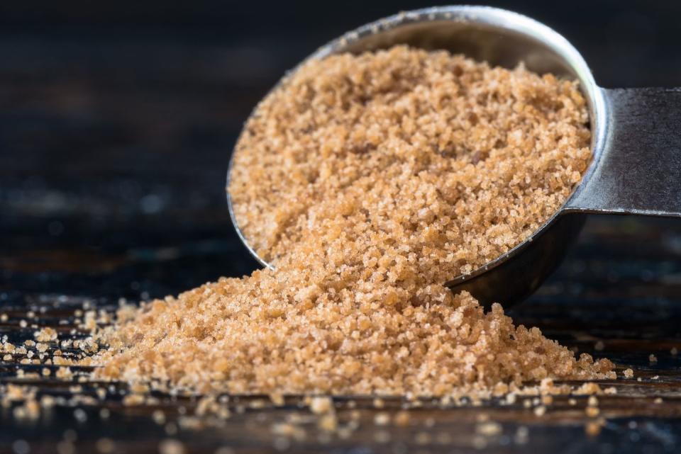 <p>Sugar is a classic exfoliator and for good reason: it helps to smooth skin without drying it out like salt can, Vargas explains. This sweet face scrub also contains <a href="https://www.goodhousekeeping.com/beauty/hair/how-to/a47863/how-to-use-coconut-oil-for-hair/" rel="nofollow noopener" target="_blank" data-ylk="slk:coconut oil;elm:context_link;itc:0;sec:content-canvas" class="link ">coconut oil</a> to help to soothe and hydrate skin, thanks to its omega-3 fatty acids. Plus, the high levels of polyphenols in <a href="https://www.goodhousekeeping.com/health/diet-nutrition/a46901/health-benefits-of-matcha/" rel="nofollow noopener" target="_blank" data-ylk="slk:matcha;elm:context_link;itc:0;sec:content-canvas" class="link ">matcha</a> help to increase skin cell growth. The tiny bit of honey helps deeply nourish skin at the same time. </p><p><strong>Recipe: <br></strong>1/3 cup coconut oil<br>1 cup of coconut palm sugar<br>1 tablespoon of organic matcha powder<br>1 tsp organic honey</p><p>Mix all ingredients together and gently scrub your face, then rinse well. (Feel free to use any excess on your body.) <em>Expert's note: </em>This scrub should be used two or three times per week. </p>