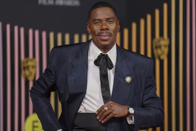 Colman Domingo poses for photographers upon arrival at the 77th British Academy Film Awards, BAFTA's, in London