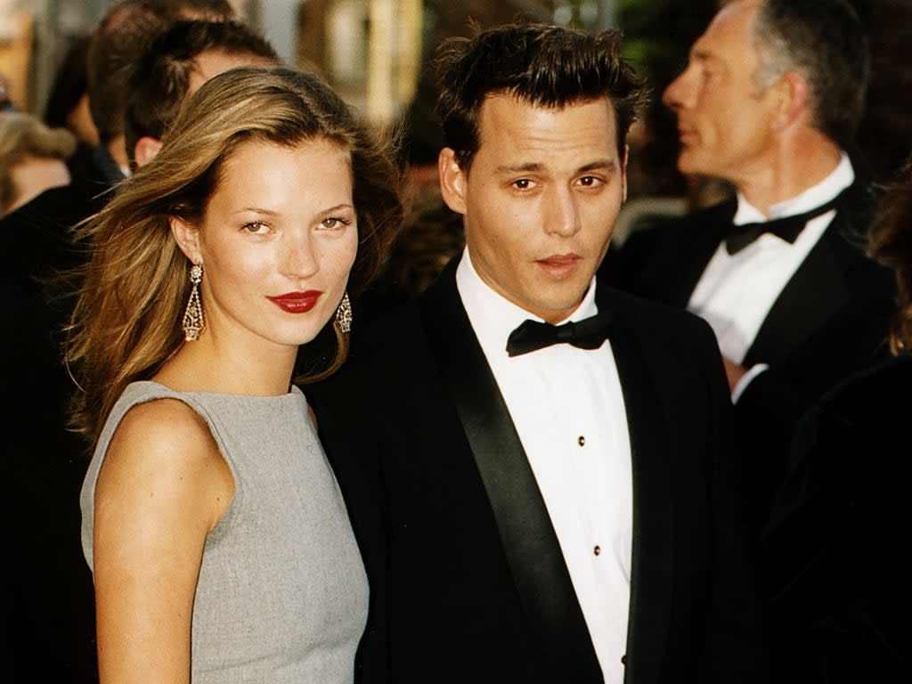 Johnny Depp y Kate Moss en el Festival de Cine de Cannes de 1997 (Universal Pictorial Press)