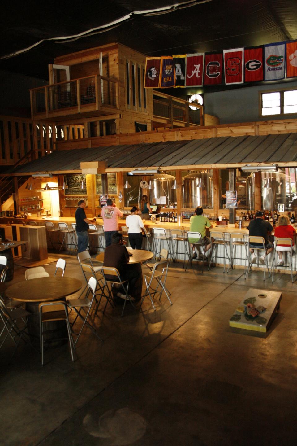 Nantahala Brewing is a popular hangout in Bryson City, and offers many beers sold only in the tasting room.