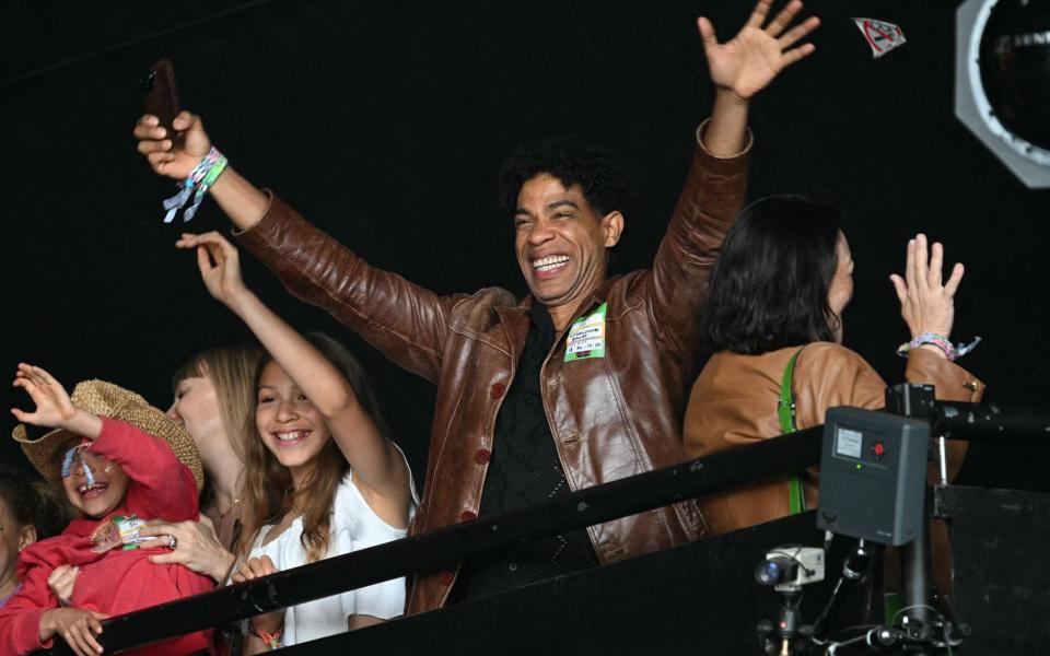 Birmingham Royal Ballet director Carlos Acosta watches from the side of the stage