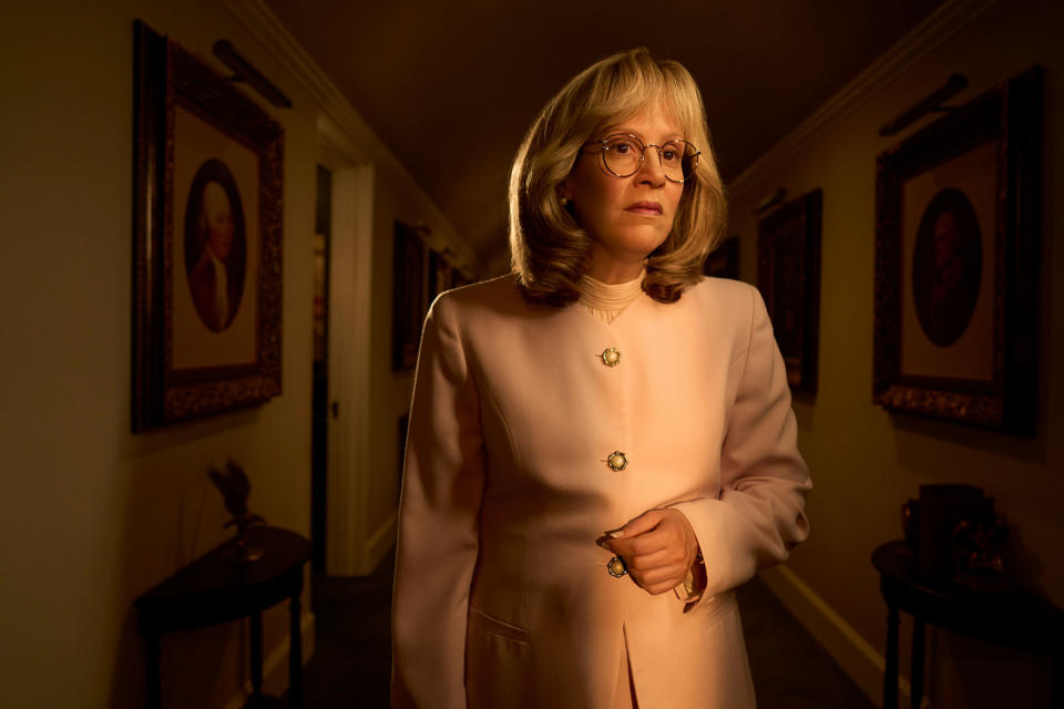 Programme Name: Impeachment: American Crime Story - TX: n/a - Episode: Impeachment: American Crime Story (No. n/a) - Picture Shows:  Linda Tripp (SARAH PAULSON) - (C) Tina Thorpe/FX - Photographer: Tina Thorpe