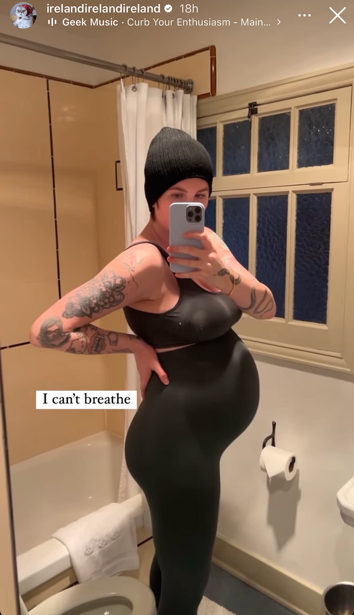 Pregnant Ireland Baldwin Says She 'Can't Breathe' as She Shares Latest Bump Update