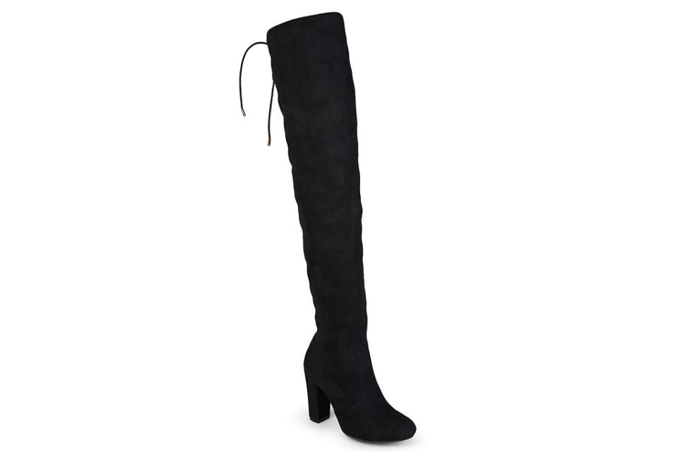 black, thigh-high boots, over the knee boots