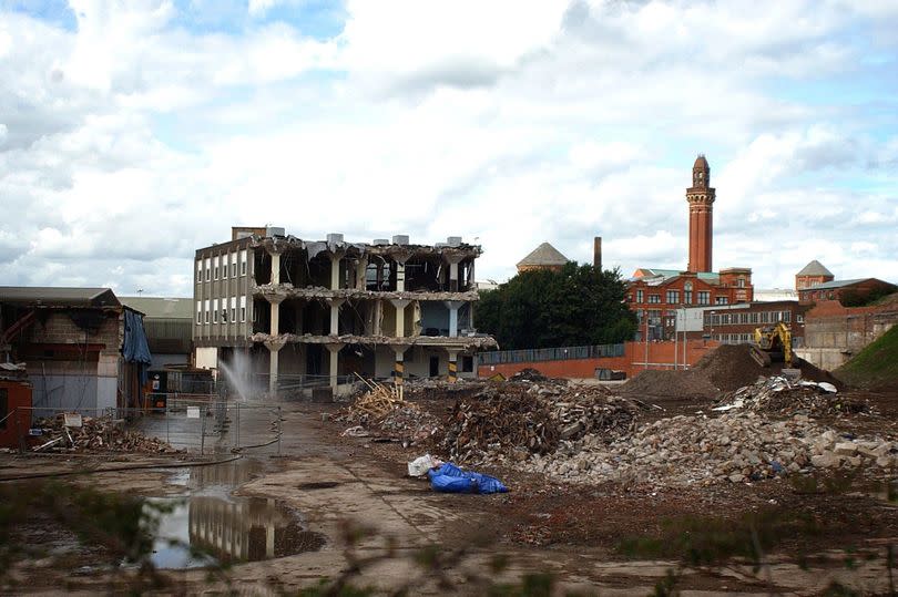 Demolition of Boddingtons brewery