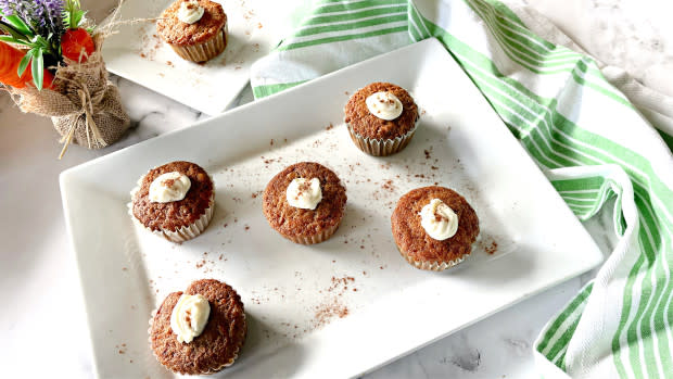 <p>Krista Marshall</p><p>No need to hit the drive-thru after school when you can make these at home.</p><p><strong>Get the recipe: <a href="https://parade.com/recipes/copycat-dunkin-carrot-cake-muffins" rel="nofollow noopener" target="_blank" data-ylk="slk:Copycat Dunkin' Donuts Carrot Muffins;elm:context_link;itc:0;sec:content-canvas" class="link ">Copycat Dunkin' Donuts Carrot Muffins</a></strong></p>