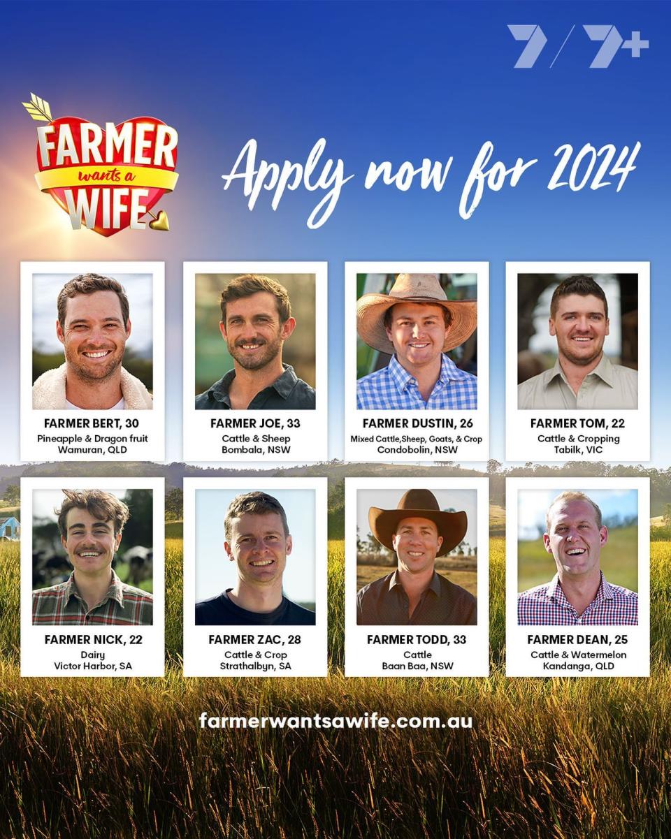 Farmer Wants A Wife 2024 farmers
