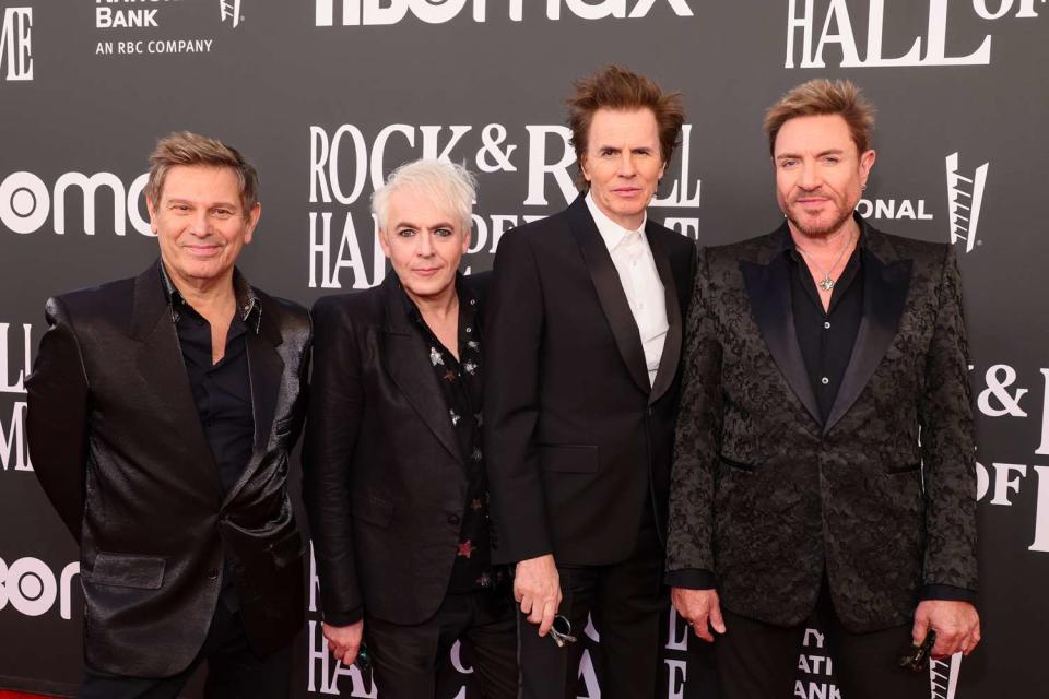 <p>Emma McIntyre/Getty </p> Duran Duran (L-R Roger Taylor, Nick Rhodes, John Taylor and Simon Le Bon) in 2022.