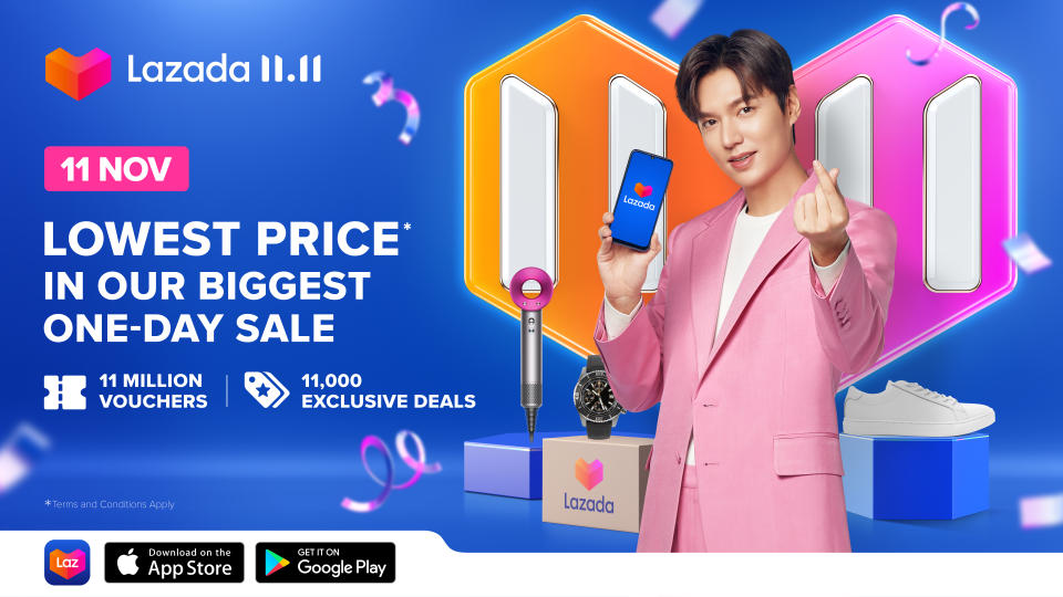 S.Korean actor Lee Min-ho is Lazada's first regional brand ambassador. (PHOTO: Lazada)