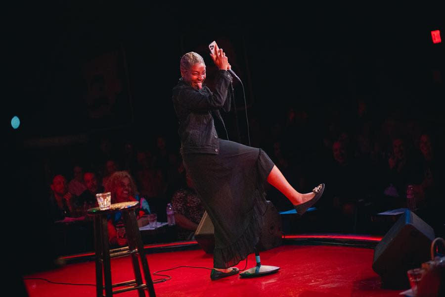 Tiffany Haddish brings laughter to the Comedy Store in Hollywood during Night One of the Friendly House 2nd Annual Funsitival Friendstival fundraiser. (@Greg.Feiner)