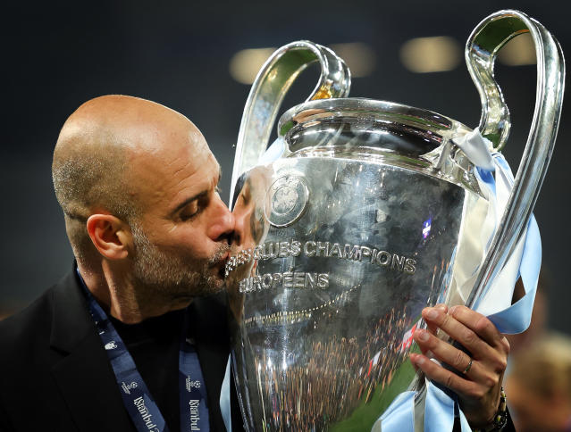 A look at Pep Guardiola's 10 major trophies as Manchester City manager