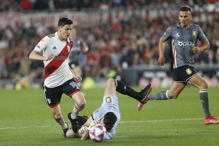 En el último enfrentamiento entre River y Estudiantes, el Millonario ganó 3 a 1 como local y se consagró campeón de la liga 2023