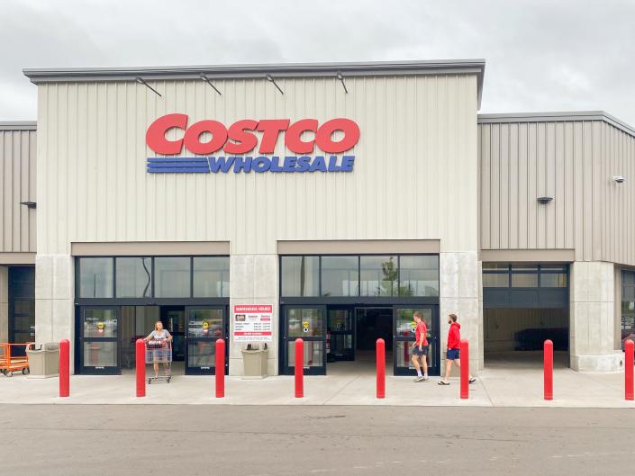 The outside of a Costco in Canada