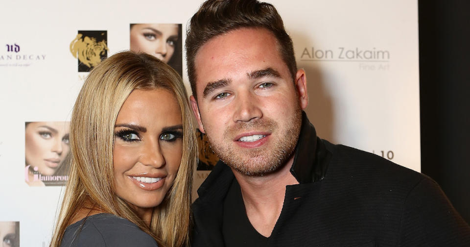 Katie Price and Kieran Hayler at ‘Simply Glamourous’ book launch. [Getty/Dave M. Benett]