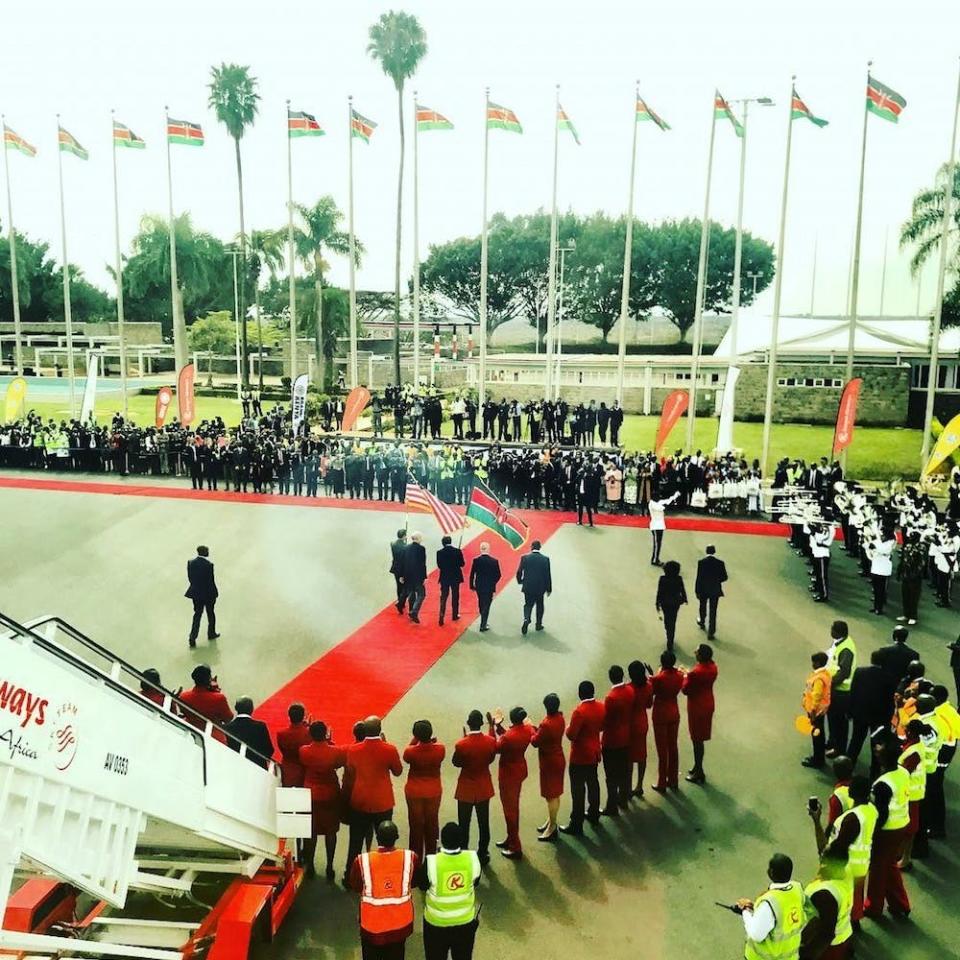 Inaugural Flight Kenya Airways