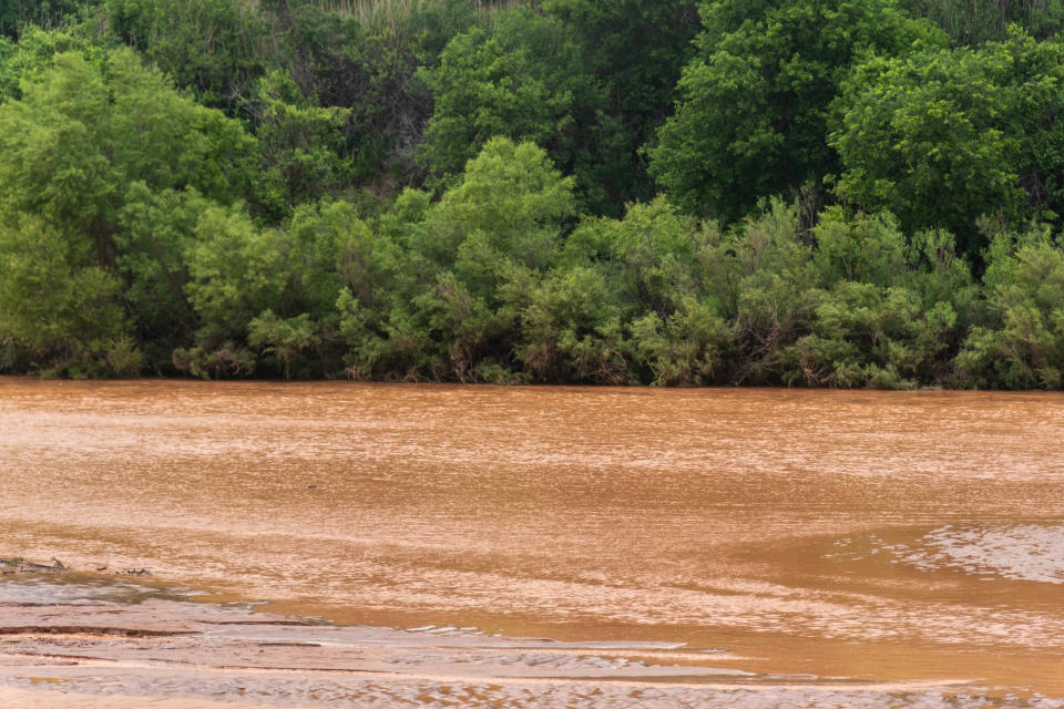 The Canadian River north of Amarillo off  North Highway 287  on May 19 after recent heavy rains.
