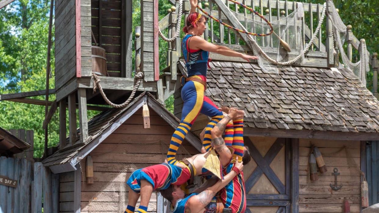 <div>ATLANTA, GEORGIA, UNITED STATES - 2019/05/05: The Georgia Renaissance Festival. The famous event brings a 16th-century European country fair to the Atlanta area. It lasts for 8 weeks and it is an important tradition and tourist attraction in the North American city. (Photo by Roberto Machado Noa/LightRocket via Getty Images)</div>