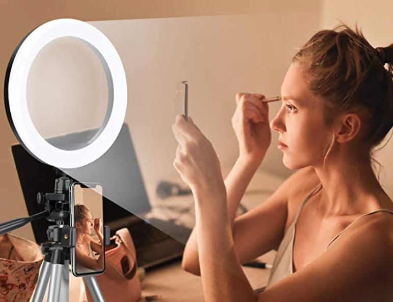 Get the best deal on this ring light with a Prime membership. (Photo: Amazon)