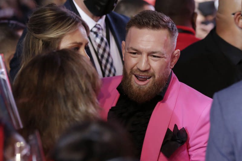 Conor McGregor attends the MTV Video Music Awards in 2021. File Photo by John Angelillo/UPI
