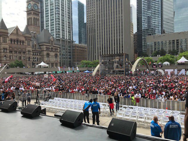 Toronto celebrates Raptors victory