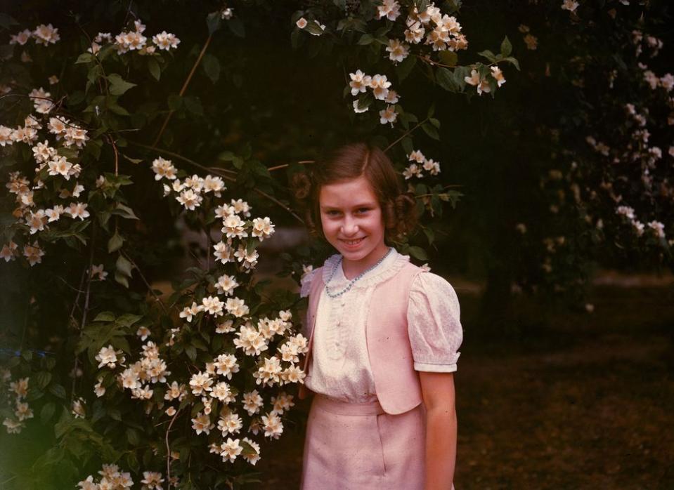 <p>Princess Margaret in the garden at Windsor during the summer of 1941. She turned 11 that summer.</p>
