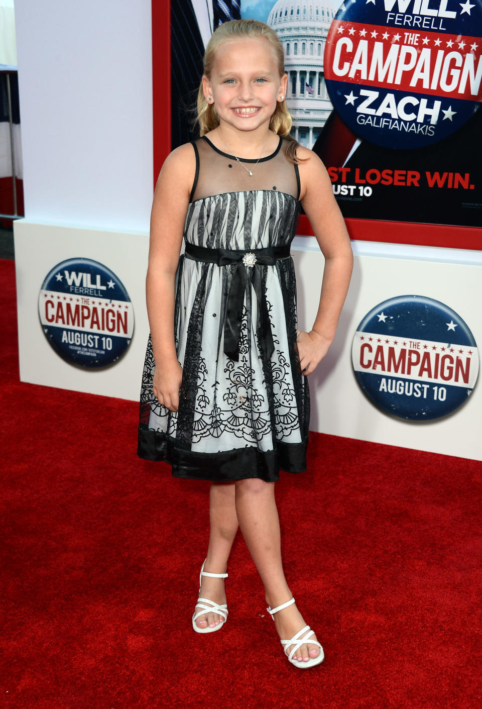 Madison Wolfe attends the Los Angeles premiere of "The Campaign" on August 2, 2012.