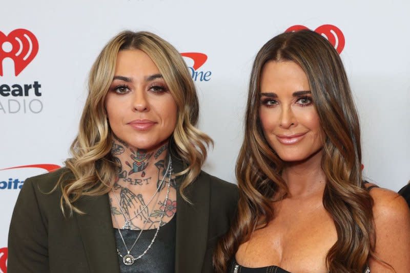 Morgan Wade (L) released a single and music video for her song "Fall in Love with Me" featuring Kyle Richards. File Photo by James Atoa/UPI
