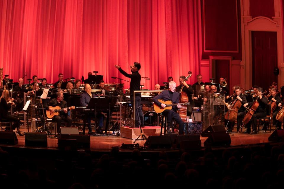 The first of two sold-out Heinz Hall crowds enjoyed Sting with the Pittsburgh Symphony Orchestra on Monday.