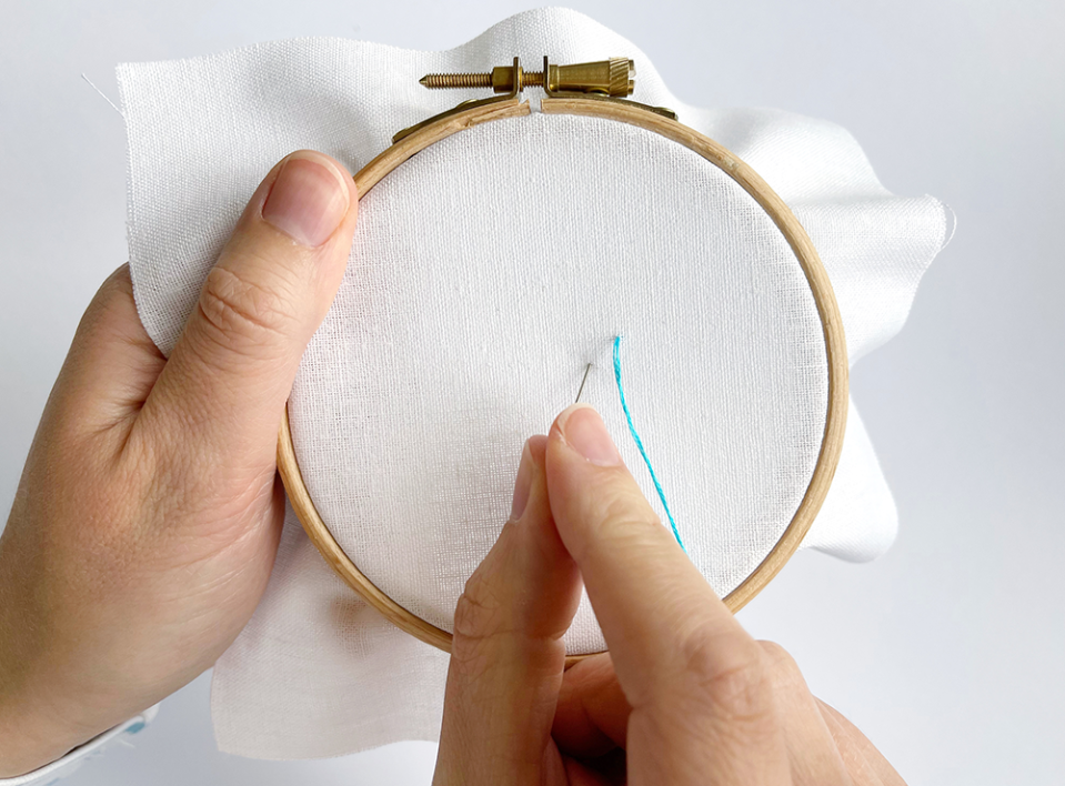 embroidery stitches couching stitch