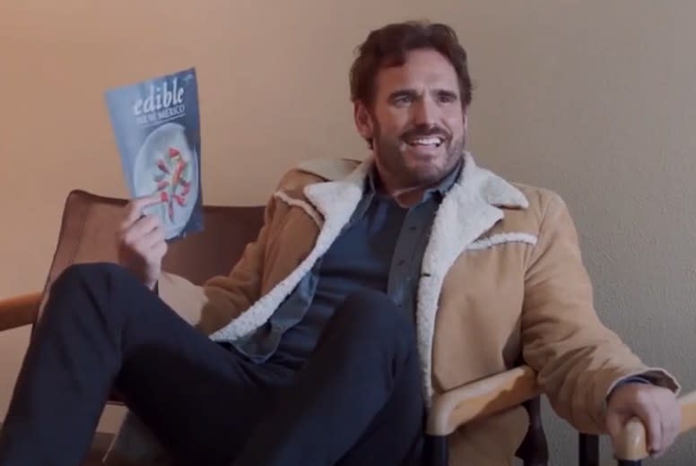 Matt Dillon as Alan holds onto a magazine in the "Land of Dreams" trailer