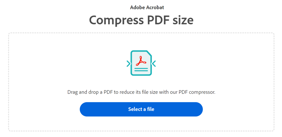 Adobe pdf compressor