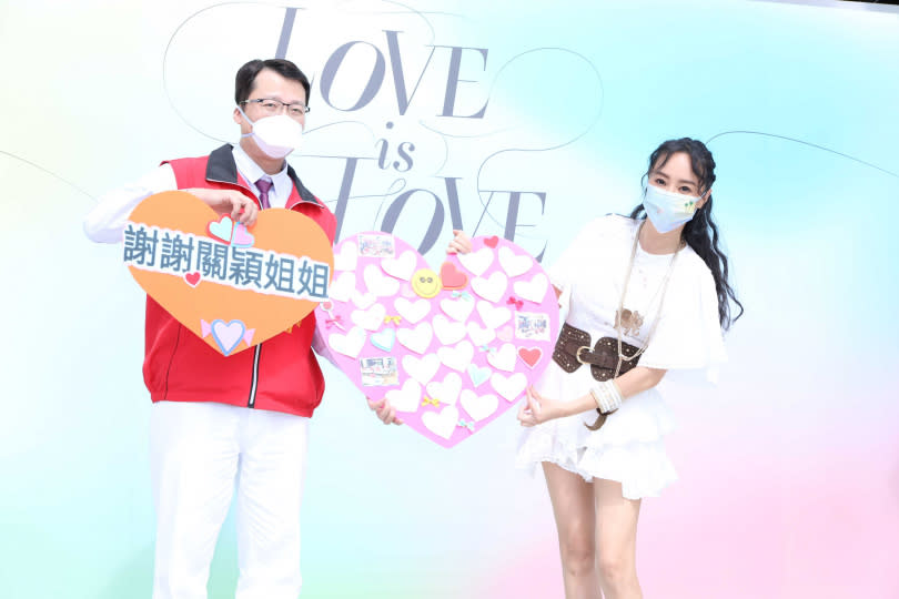 關穎為「LOVE IS LOVE最愛和平」公益音樂會擔任大使。（圖／焦正德攝）