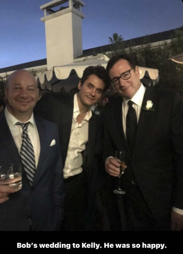 Jeff Ross, John Mayer and Bob Saget at Bob's wedding