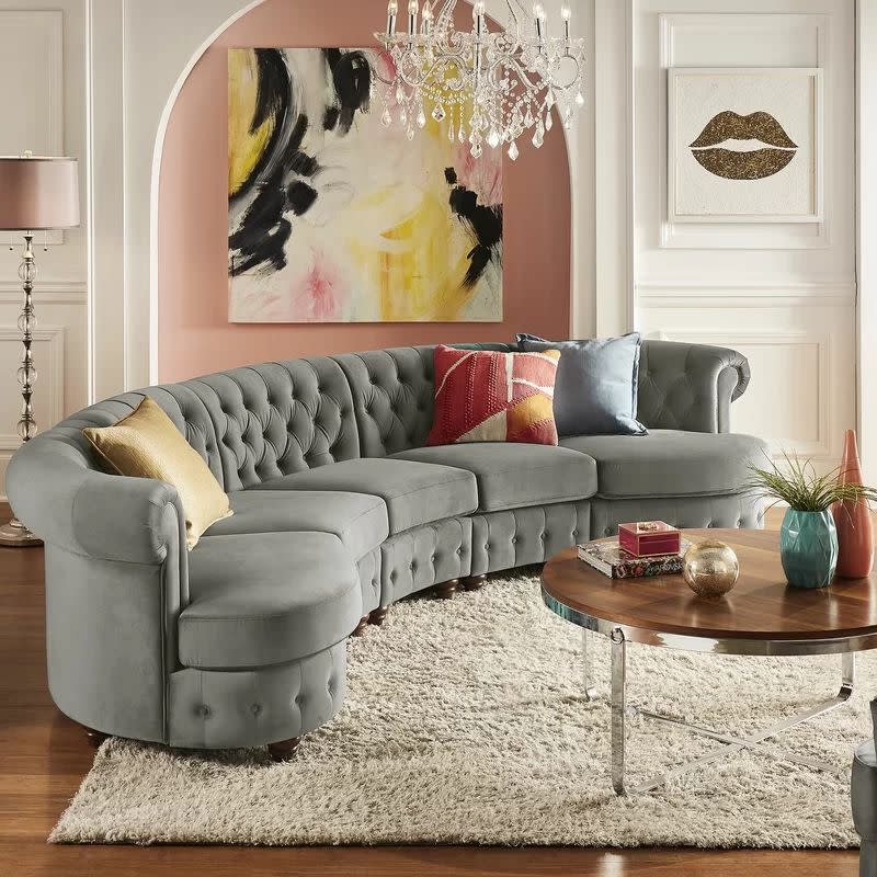 <p><a href="https://go.redirectingat.com?id=74968X1596630&url=https%3A%2F%2Fwww.wayfair.com%2Ffurniture%2Fpdp%2Fwilla-arlo-interiors-venuti-162-velvet-rolled-arm-chesterfield-sofa-w003092431.html&sref=https%3A%2F%2Fwww.housebeautiful.com%2Fshopping%2Ffurniture%2Fg39761253%2Fbest-curved-sofa-picks%2F" rel="nofollow noopener" target="_blank" data-ylk="slk:Shop Now;elm:context_link;itc:0;sec:content-canvas" class="link rapid-noclick-resp">Shop Now</a></p><p>Venuti Velvet Rolled Arm Chesterfield Sofa</p><p>wayfair.com</p><p>$1330.00</p>