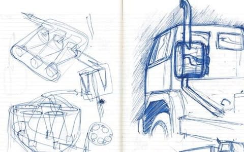 Sir James Dyson sketches