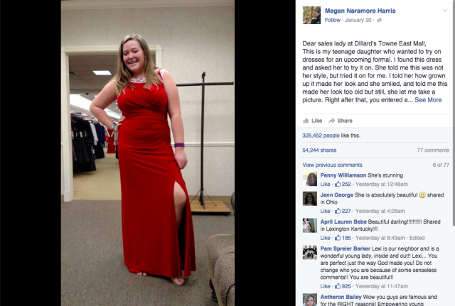 A Saleslady Told a Teen She Needed Spanx. Her Mother's Response Is