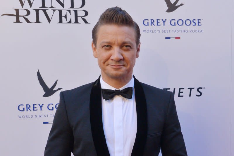 Jeremy Renner attends the Los Angeles premiere of "Wind River" in 2017. File Photo by Jim Ruymen/UPI