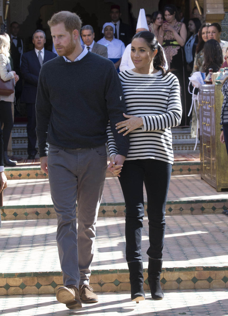 May 19th 2019 - Prince Harry The Duke of Sussex and Duchess Meghan of Sussex celebrate their first wedding anniversary. They were married at St. George's Chapel on the grounds of Windsor Castle on May 19th 2018. - File Photo by: zz/KGC-178/STAR MAX/IPx 2019 2/25/19 Prince Harry and Duchess Meghan Markle (The Duke and Duchess of Sussex) at a cooking school demonstration in Rabat on day three of their tour of Morocco.