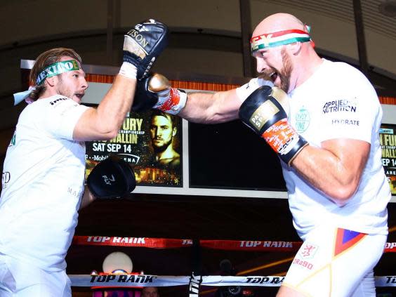 Tyson Fury takes on Otto Wallin this Saturday (PA)