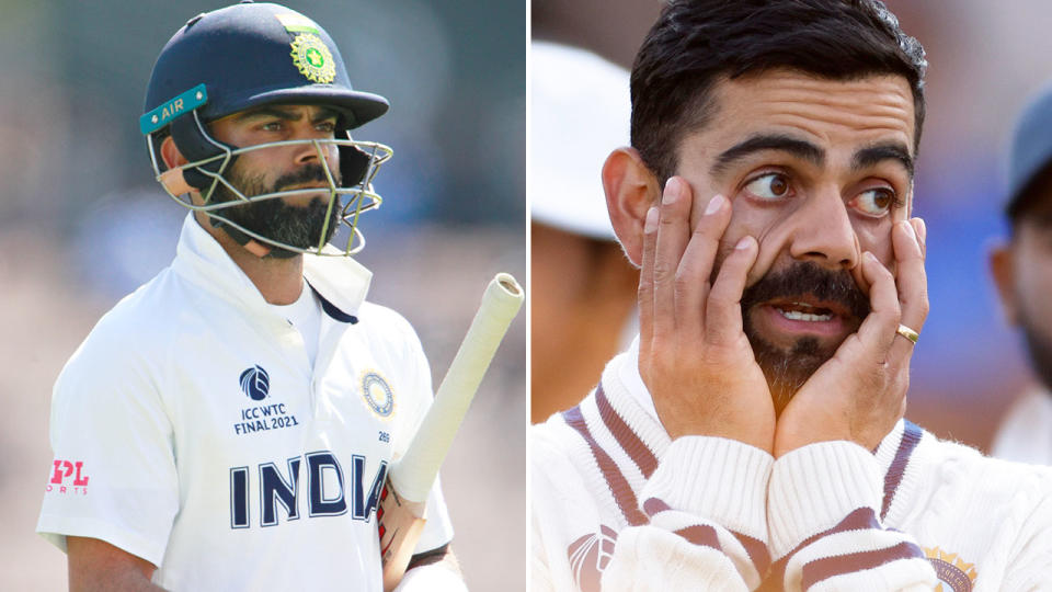 Virat Kohli's Test batting form has dipped significantly since he was averaging more than 50 in 2019. Pic: AAP