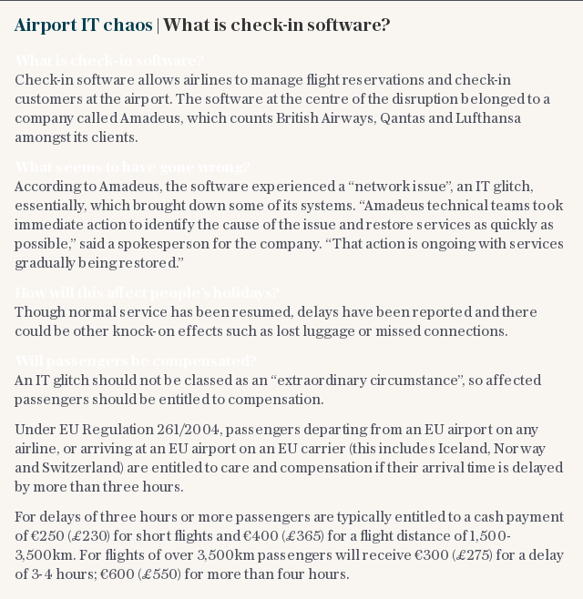 Airport IT chaos | What is check-in software?