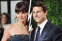 <b>Tom Cruise & Katie Holmes</b><br><br>Noch Ende Februar strahlten Katie Holmes (33) und Tom Cruise (50) bei der Oscar-Party der Vanity Fair gemeinsam um die Wette. Nur fünf Monate später hatte zumindest ER aber so gar nichts mehr zu lachen: Im Juli reichte Katie die Scheidung ein, nach nicht einmal sechs Jahren Ehe. Doch… (Bild: Getty Images)